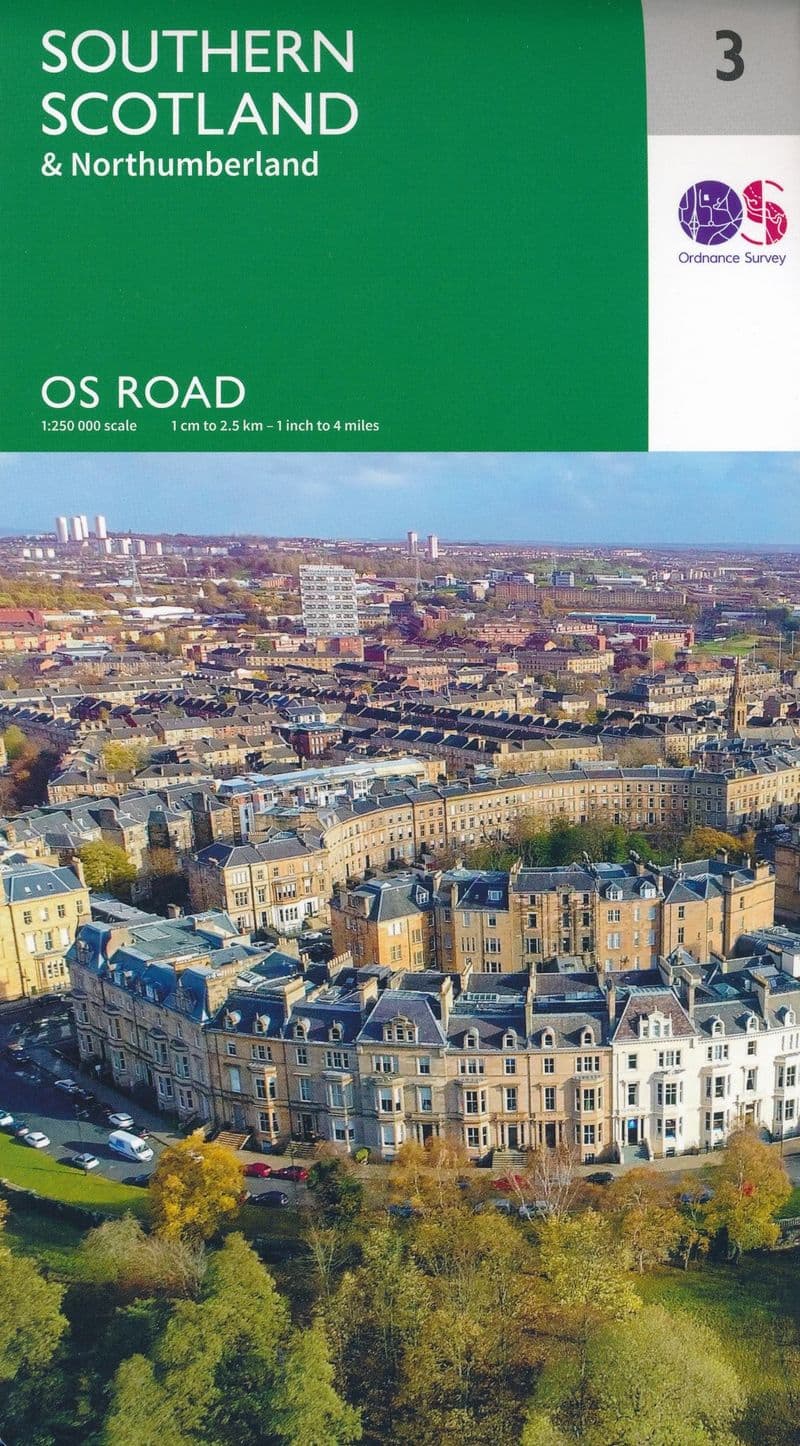 Ordnance Survey Road Map 3 - Southern Scotland