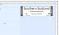 Ordnance Survey Road Map 3 - Southern Scotland & Northumberland - Wall Map - 2024
