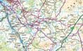 Ordnance Survey Road Map 3 - Southern Scotland & Northumberland - Wall Map - 2024