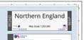 Ordnance Survey Road Map 4 - Northern England - Wall Map - 2026