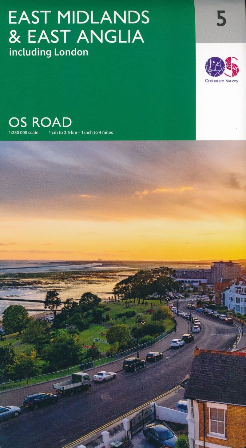 Ordnance Survey Road Map 5 - East Midlands & East Anglia