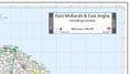 Ordnance Survey Road Map 5 - East Midlands & East Anglia, incl London - Wall Map - 2024