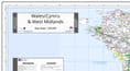 Ordnance Survey Road Map 6 - Wales / Cymru & West Midlands - Wall Map - 2024