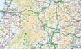 Ordnance Survey Road Map 6 - Wales / Cymru & West Midlands - Wall Map - 2024