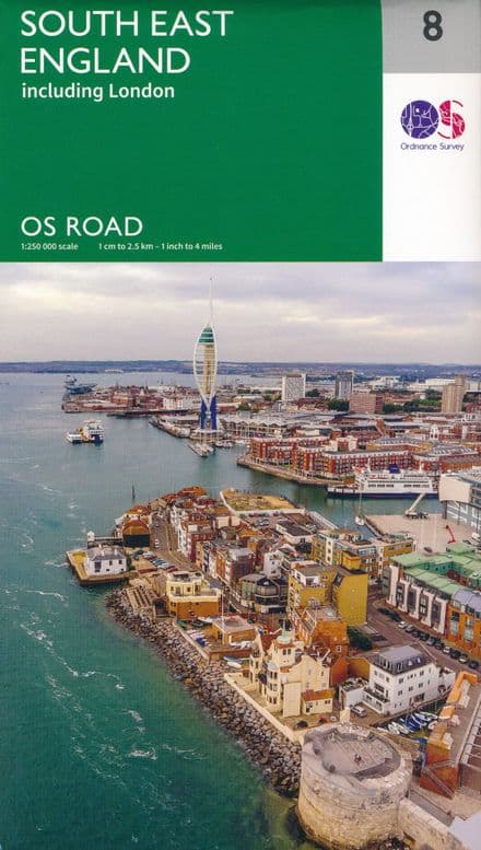 Ordnance Survey Road Map 8 - South East England