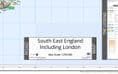 Ordnance Survey Road Map 8 - South East England Including London - Wall Map - 2024