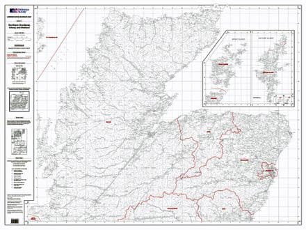 OS Administrative Boundary Map Local Government - Sheet 2 - Northern Scotland, Orkney and Shetland