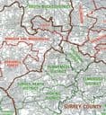OS Administrative Boundary Map Local Government - Sheet 7 - Wales and West Midlands