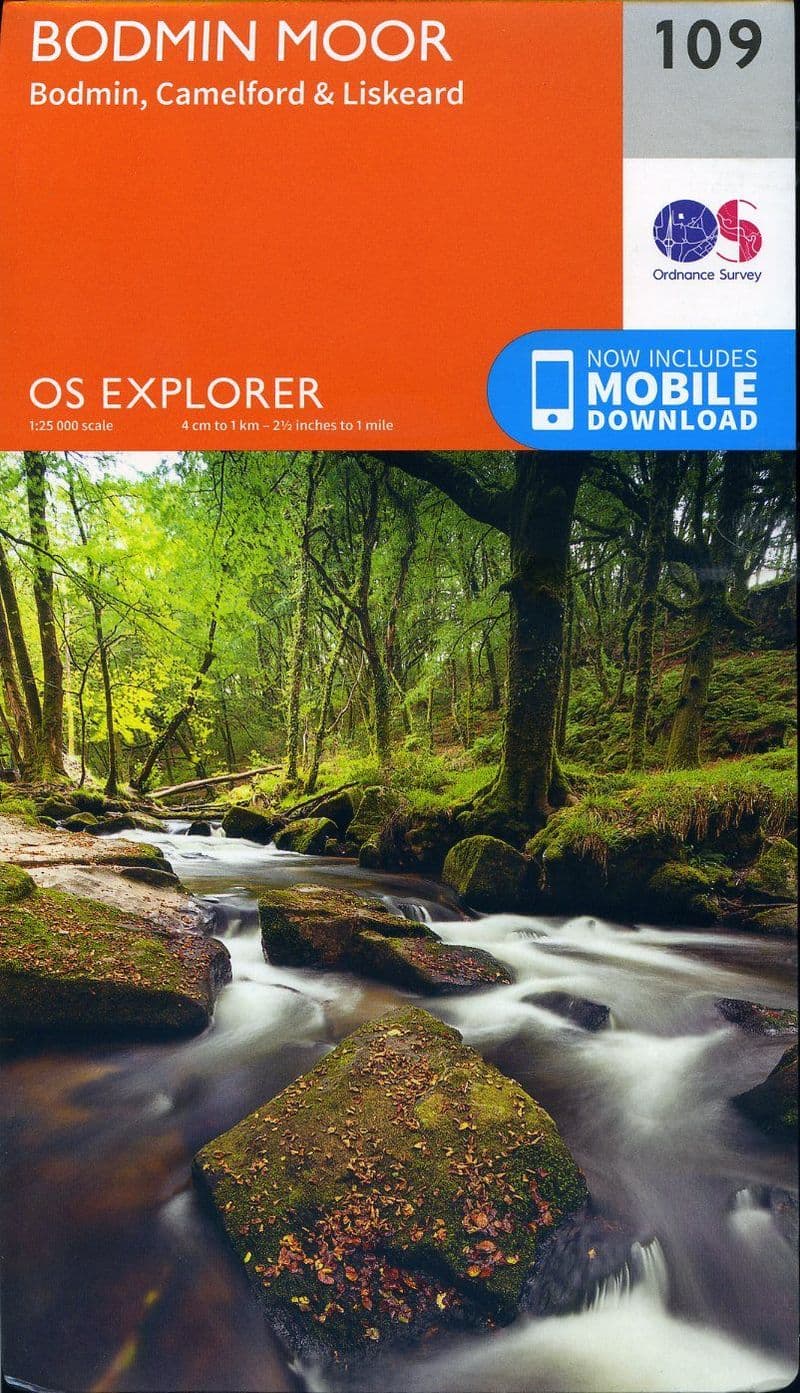 OS Explorer 109 - Bodmin Moor, Bodmin, Camelford & Liskeard