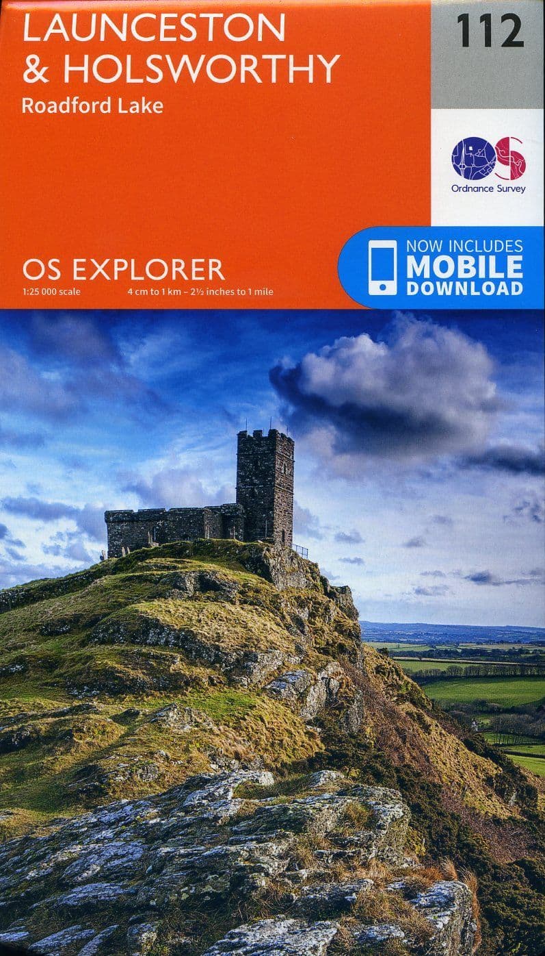 OS Explorer 112 - Launceston & Holsworthy & roadford Lake