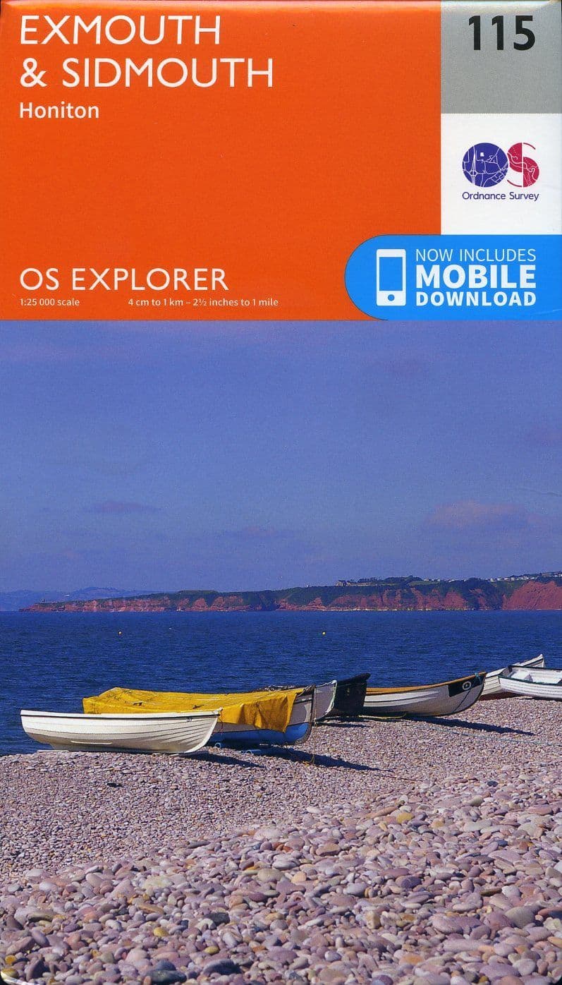 OS Explorer 115 - Exmouth & Sidmouth & Honiton