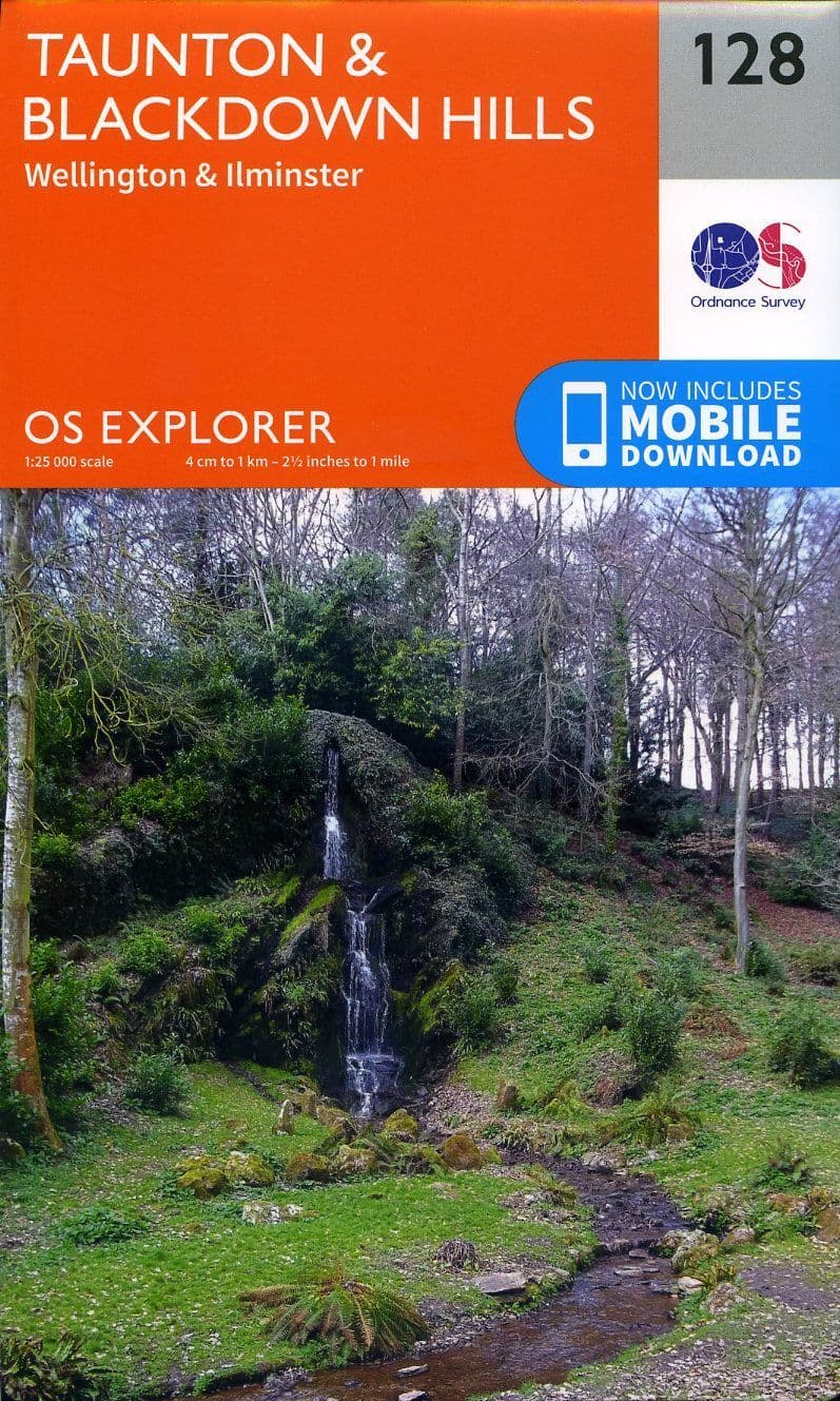 OS Explorer 128 - Taunton & Blackdown Hills, Wellington & Ilminster