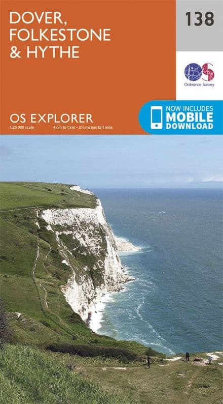OS Explorer 138 - Dover, Folkstone & Hythe