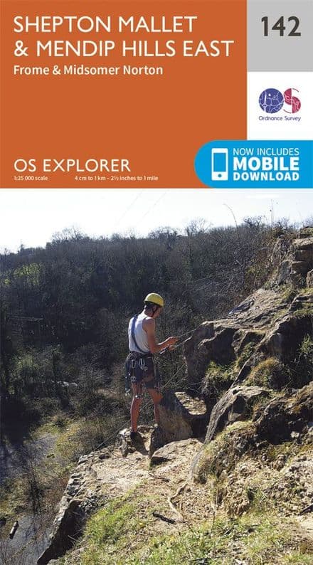 OS Explorer 142 - Shepton Mallet & Mendip Hills East, Frome & Midsomer Norton
