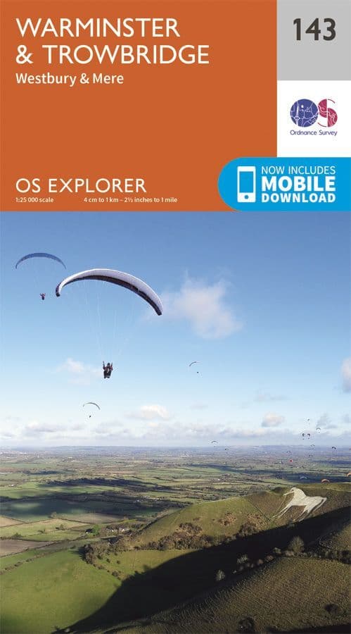OS Explorer 143 - Warminster & Trowbridge, Westbury & Mere