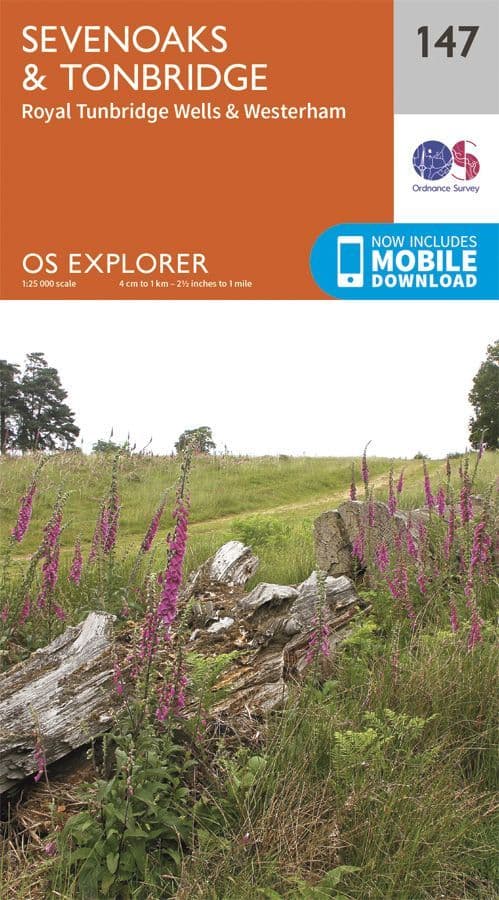 OS Explorer 147 - Sevenoaks & Tonbridge, Royal Tunbridge Wells & Westerham
