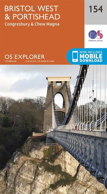 OS Explorer 154 - Bristol West & Portishead, Congresbury & Chew Magna