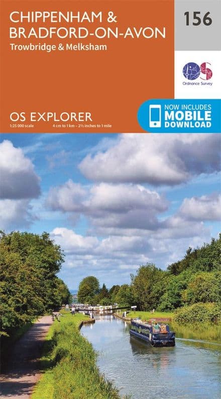OS Explorer 156 - Chippenham & Bradford on Avon, Trowbridge & Melksham