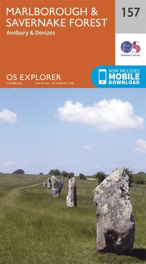 OS Explorer 157 - Marlborough & Savernake Forest, Avebury & Devizes, Silbury Hill