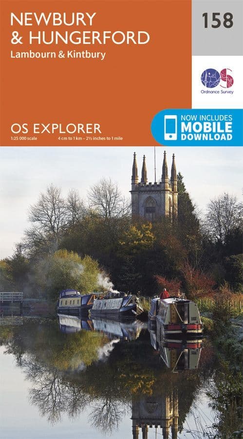 OS Explorer 158 - Newbury & Hungerford, Lambourn & Kintbury