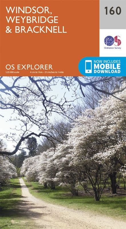 OS Explorer 160 - Windsor, Weybridge & Bracknell