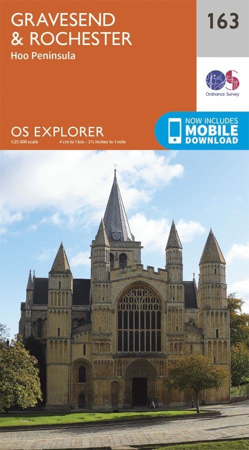 OS Explorer 163 - Gravesend & Rochester, Hoo Peninsula