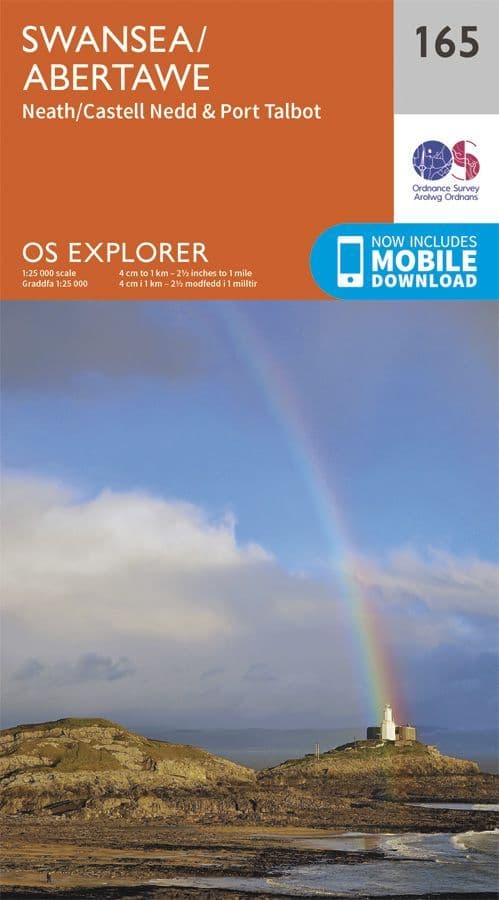 OS Explorer 165 - Swansea / Abertawe, Neath / Castell Nedd & Port Talbot