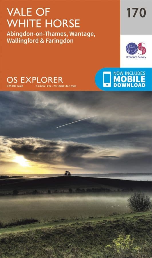 OS Explorer 170 - Vale of White Horse, Abingdon on Thames, Wallingford & Faringdon