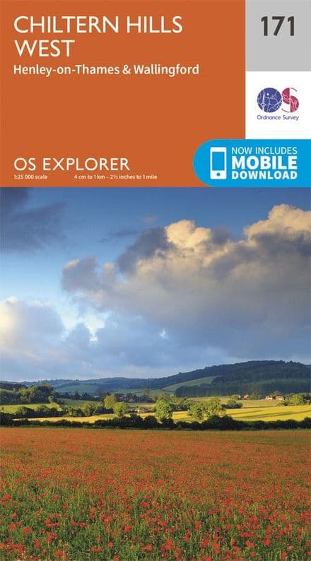 OS Explorer 171 - Chiltern Hills West, Henley on Thames & Wallingford