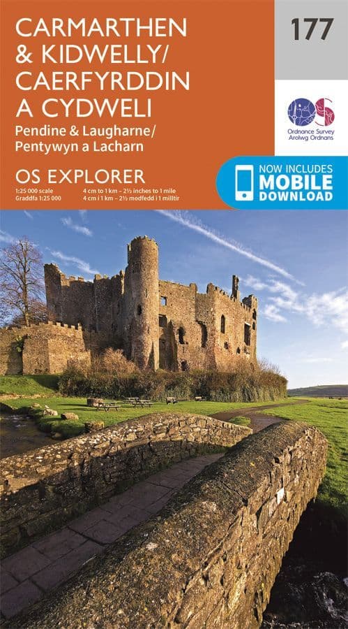 OS Explorer 177 - Carmarthen & Kidwelly