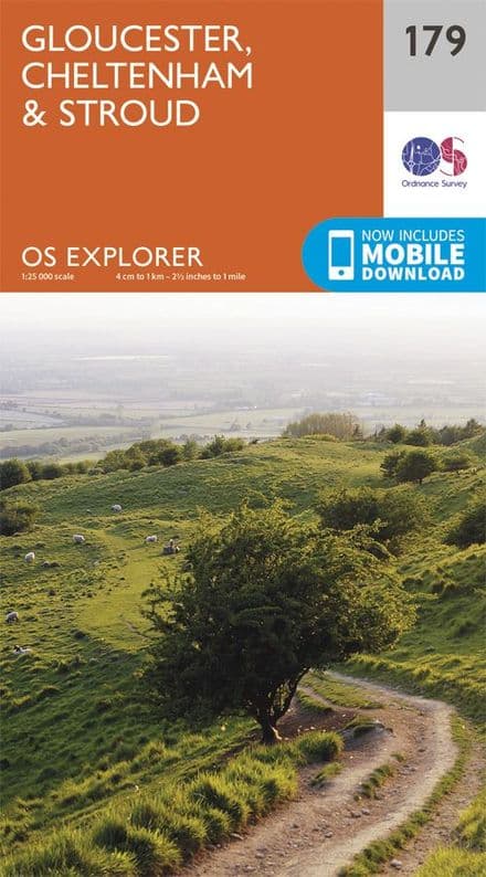 OS Explorer 179 - Gloucester, Cheltenham & Stroud