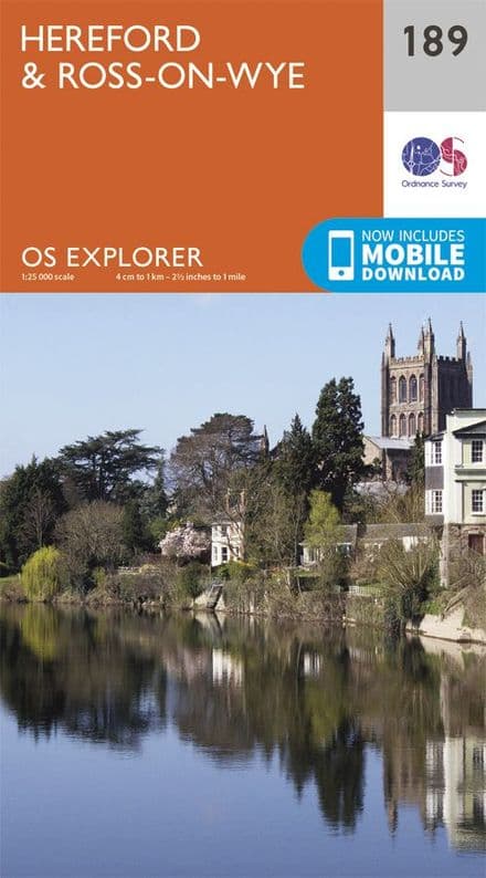 OS Explorer 189 - Hereford & Ross on Wye