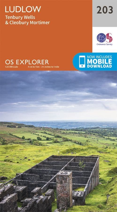 OS Explorer 203 - Ludlow, Tenbury Wells & Cleobury Mortimer