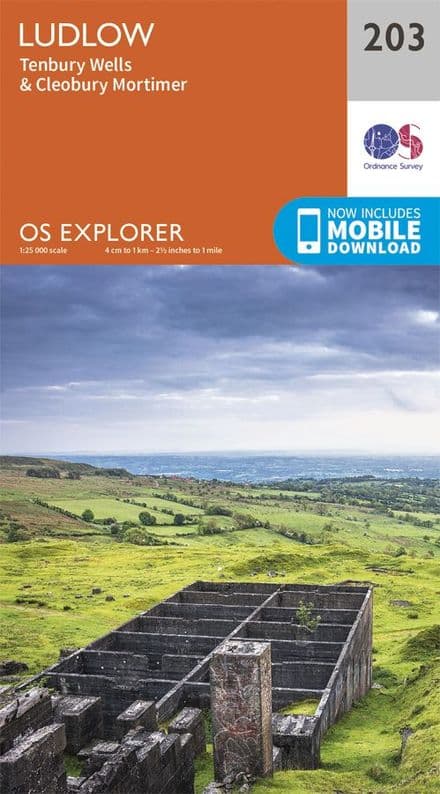 OS Explorer 203 - Ludlow, Tenbury Wells & Cleobury Mortimer