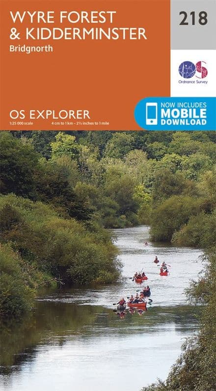 OS Explorer 218 - Wyre Forest & Kidderminster & Bridgnorth
