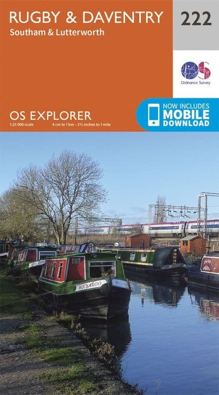 OS Explorer 222 - Rugby, Daventry, Southam & Lutterworth
