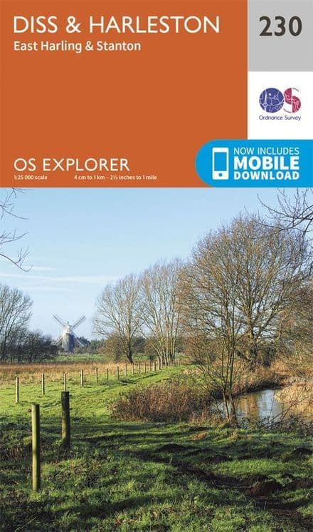 OS Explorer 230 - Diss, Harleston, East Harling & Stanton