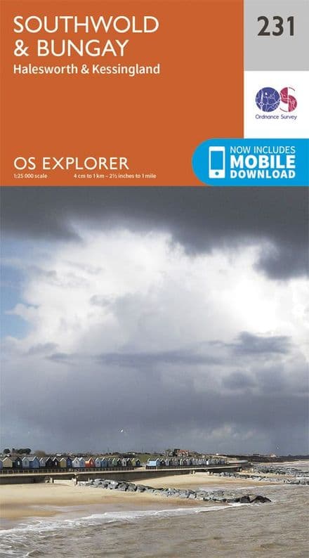 OS Explorer 231 - Southwold, Bungay, Halesworth & Kessingland