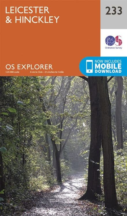 OS Explorer 233 - Leicester & Hinkley