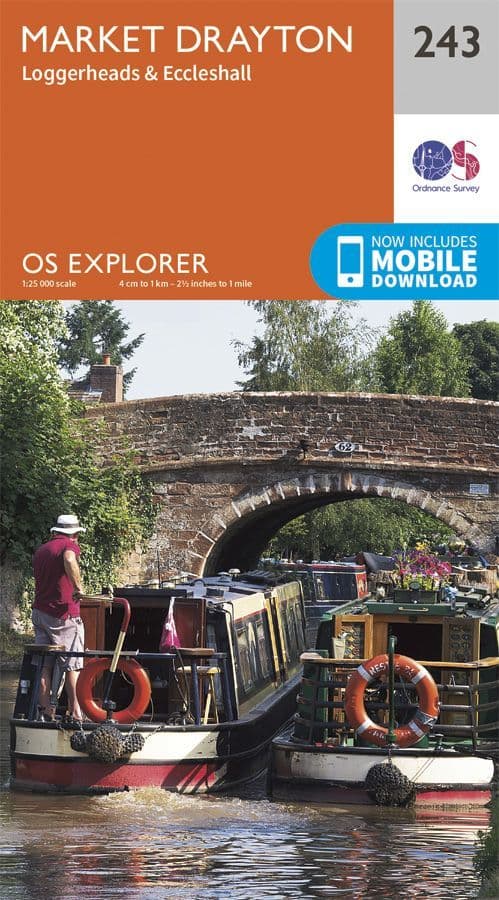 OS Explorer 243 - Market Drayton, Loggerheads & Eccleshall
