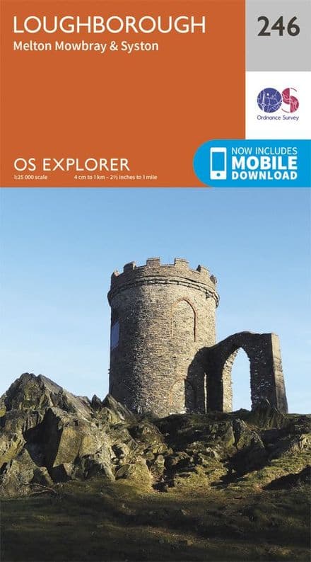 OS Explorer 246 - Loughborough, Melton Mowbray & Syston