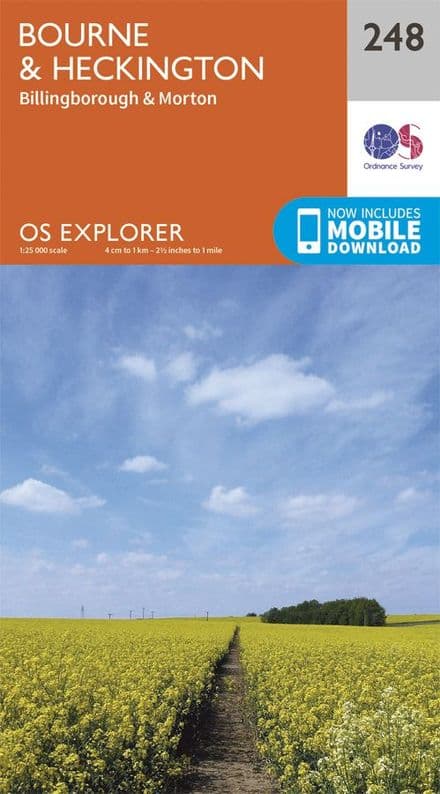 OS Explorer 248 - Bourne Heckington Billingborough & Morton
