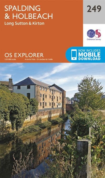 OS Explorer 249 - Spalding & Holbeach, Long Suttom & Kirkton