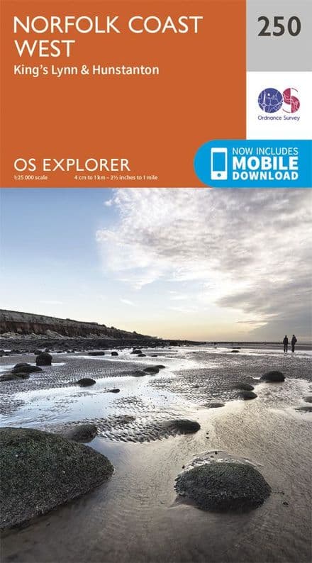 OS Explorer 250 - Norfolk Coast West, King's Lynn & Hunstanton