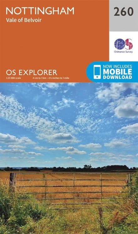 OS Explorer 260 - Nottingham, Vale of Belvoir