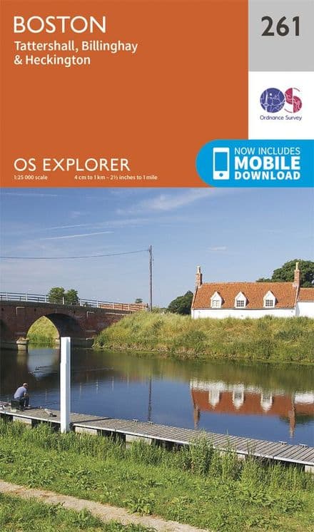 OS Explorer 261 - Boston, Tattershall, Billinghay & Heckington