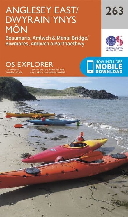 OS Explorer 263 - Anglesey East / Dwyrain Ynys Mon