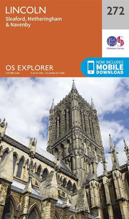 OS Explorer 272 - Lincoln, Sleaford, Metheringham & Navenby