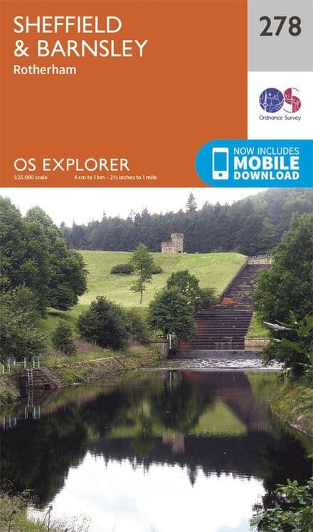OS Explorer 278 - Sheffield, Barnsley and Rotherham