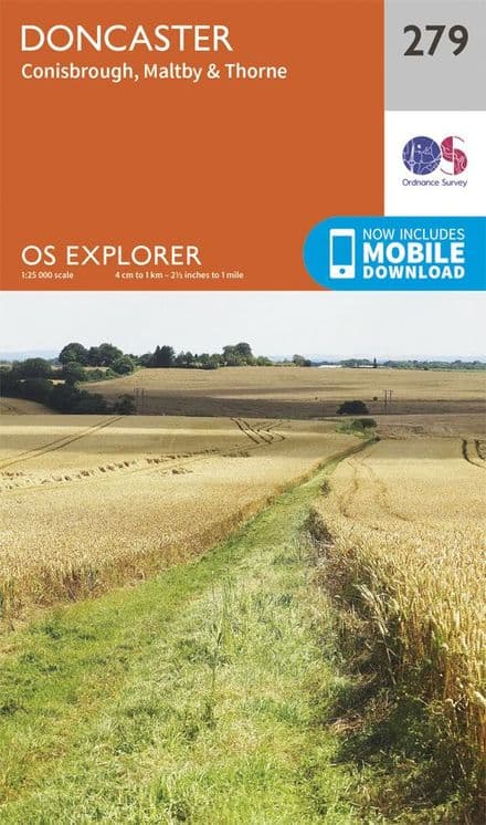 OS Explorer 279 - Doncaster, Conisbrough, Maltby & Thorne